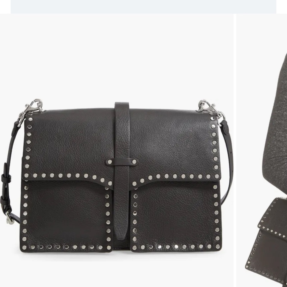 Rebecca Minkoff Black Crossbody Bag with Silver Accents